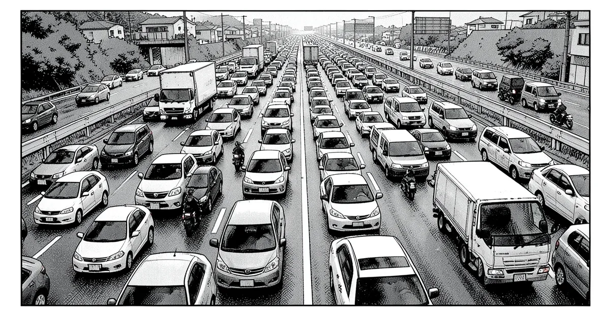 日本高速公路預測盂蘭盆節436處嚴重塞車