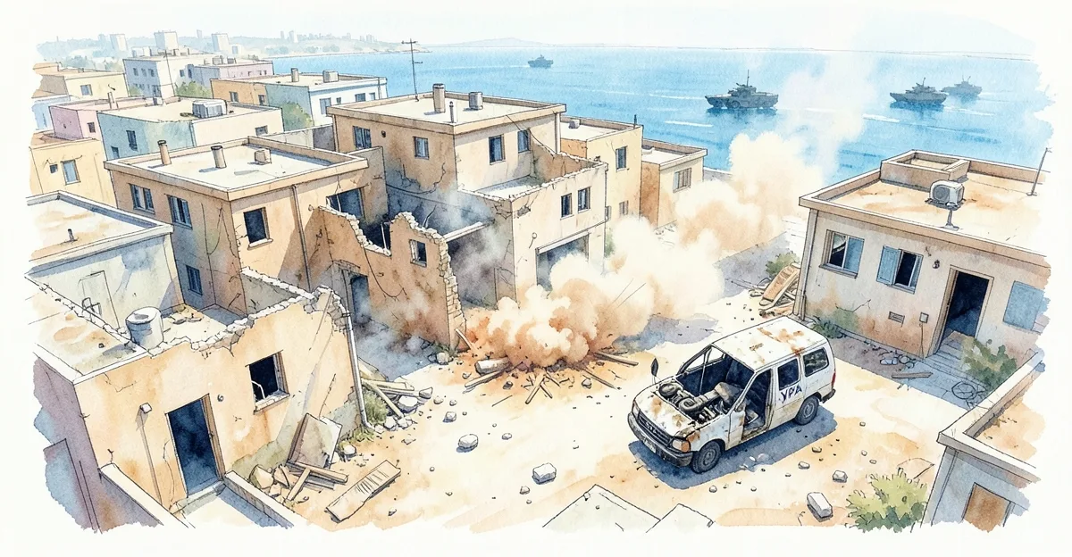 以色列國防軍砲擊黎巴嫩南部城鎮