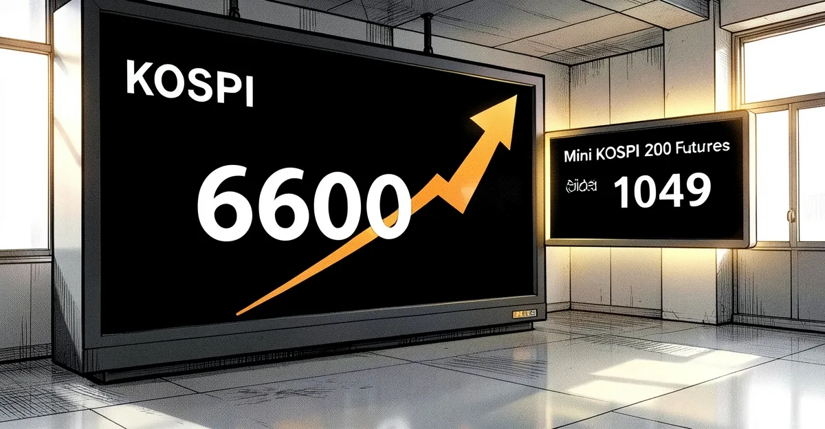 南韓KOSPI指數突破6600點 觸發買方sidecar機制