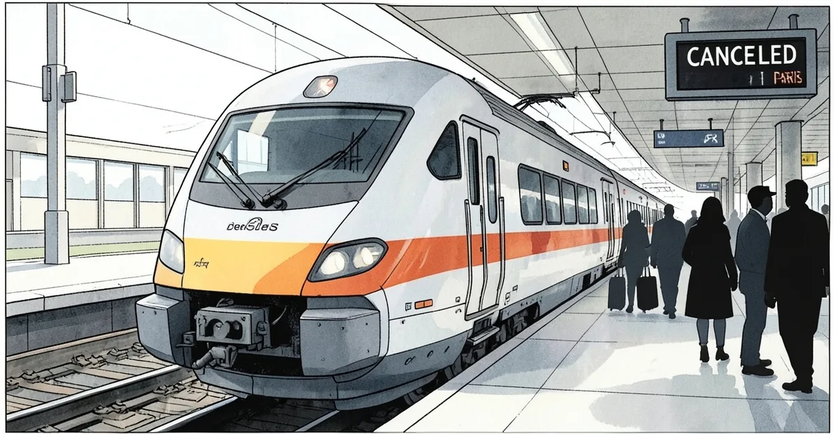 巴黎柏林直達列車停駛 德國鐵路指法國系統出包