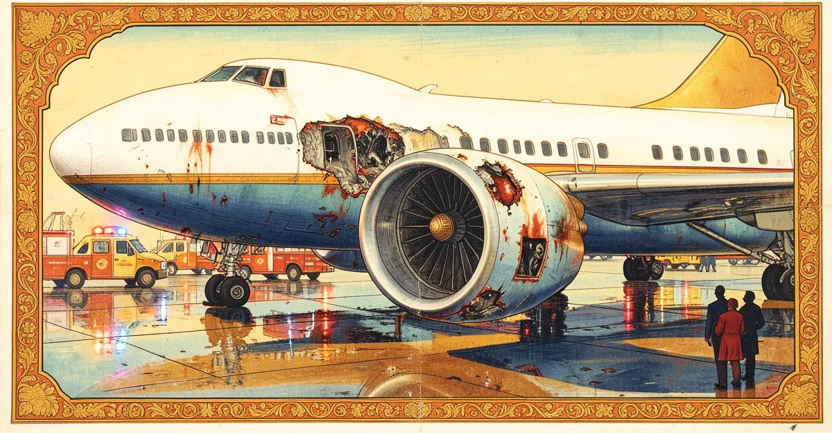 靛藍航空6E-723班機引擎故障 金奈國際機場啟動緊急應變