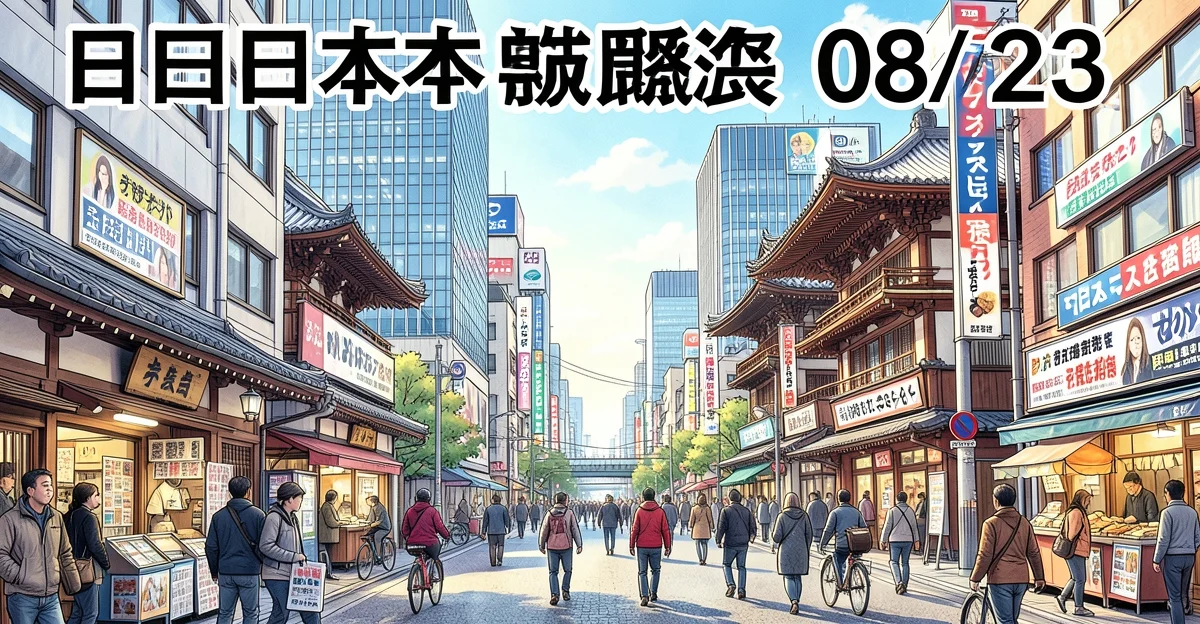 今日日本媒體焦點 08/23