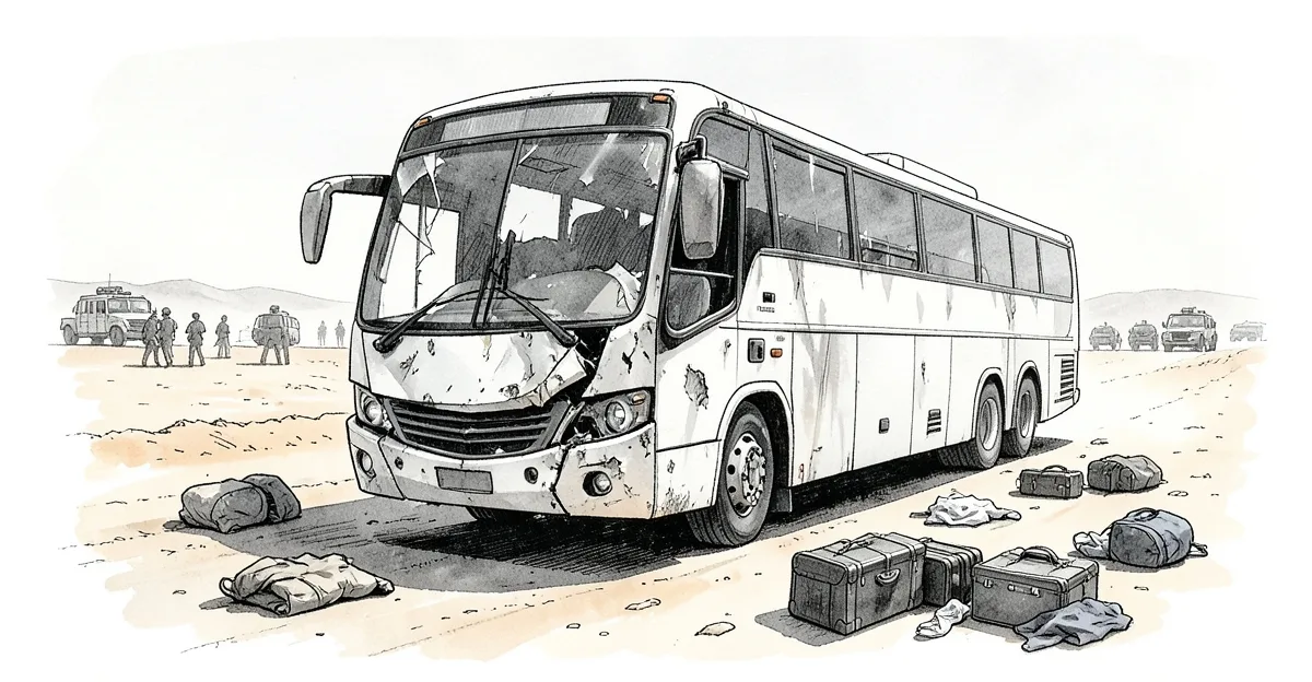 埃及西奈半島巴士事故 至少 16 人死亡
