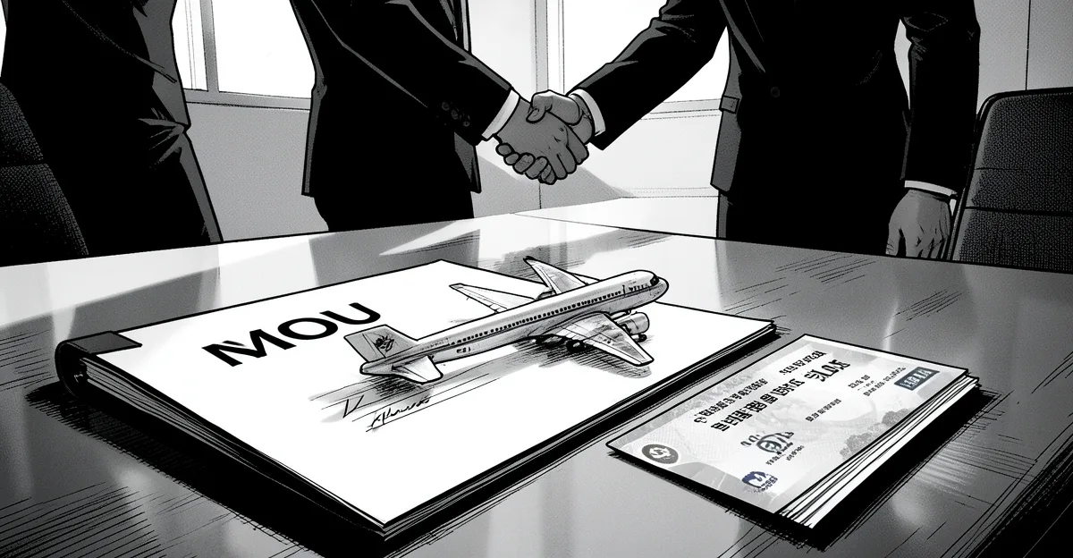 南韓 NH 投資證券與 Trinity 航空簽署碳金融合作協定